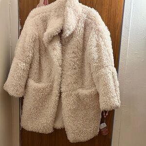 H&M Soft Cream Teddy Jacket